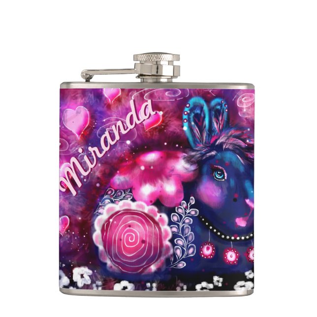 Cantil Coelho Whimsso 'Glamor Bunny' Rosa Púrpura (Frente)