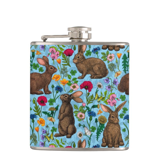Cantil Coelhos e flores silvestres (Frente)