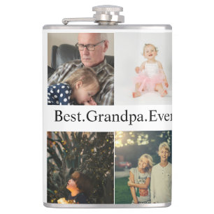 Cantil Colagem de Fotografias Personalizada 4 Melhor Avô 