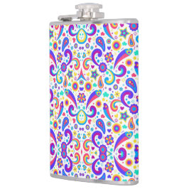 Cantil Colorful flask with a vibrant pattern 