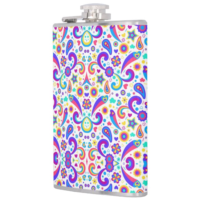 Cantil Colorful flask with a vibrant pattern  (Esquerda)
