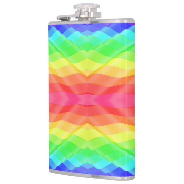 Cantil Colorful flask with abstract rainbow pattern (Esquerda)