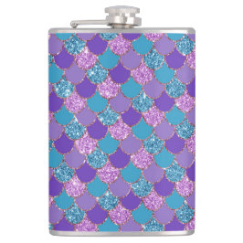 Cantil Colorful glittery mermaid scales pattern