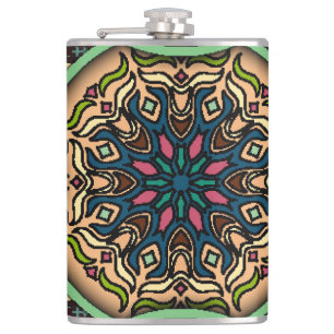 Cantil Colorido Mandala: Vintage Floral Hand Drawn