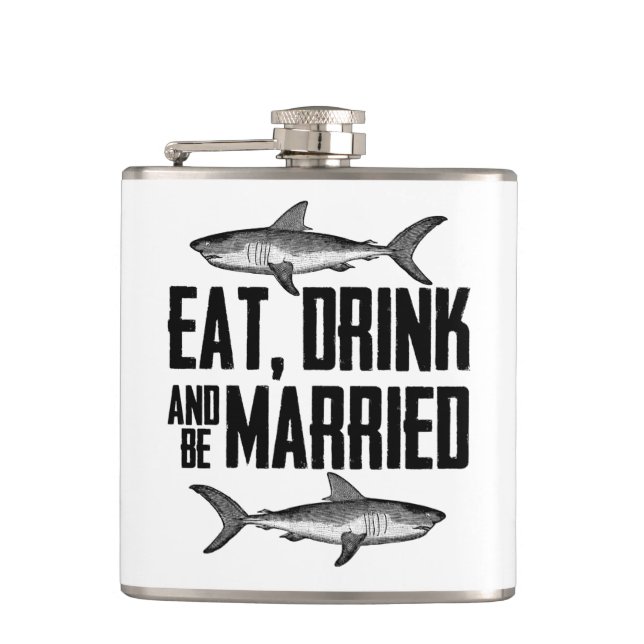 Cantil Coma Bebida e seja casada com tubarões-safra (Frente)