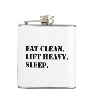 Cantil Coma limpo. Levante Pesado. Dormir.