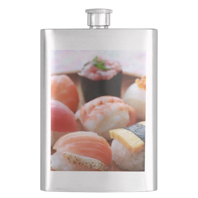 Cantil Comfort Shot – Cozy Sushi Classic Flask (Frente)
