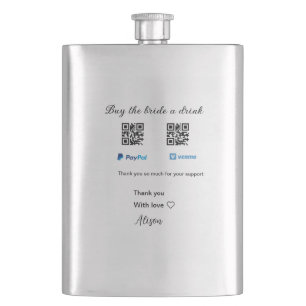 Cantil Comprar a noiva doação de bebida QR Venmo PayPal