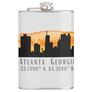 Cantil Coordenadas do Mapa da Cidade de Atlanta