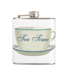 Cantil Copo de chá azul do tempo do chá