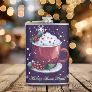 Cantil Copo de Chocolate Quente de Natal   Roxo