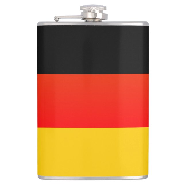 Cantil Copo Térmico com a Bandeira Alemã ou Deutsche Flag (Frente)