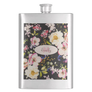 Cantil Cor d'água - rosada amarela roxas a preto, Monogra