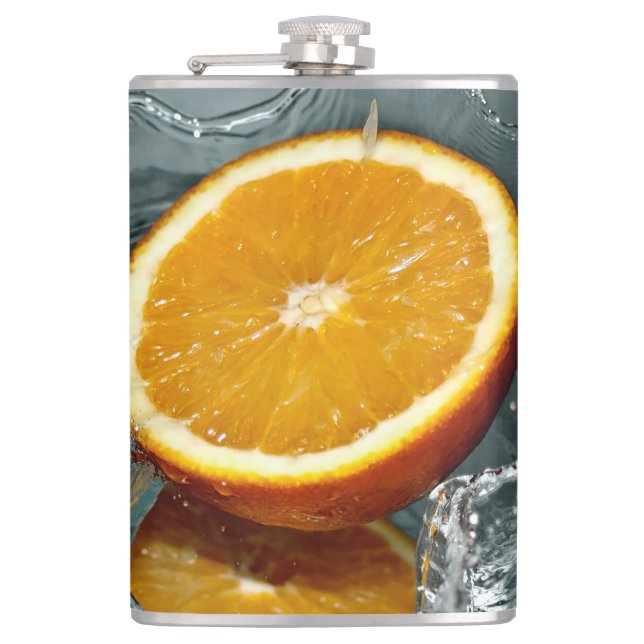 Cantil Cor de laranja positiva suculenta para o humor vit (Frente)