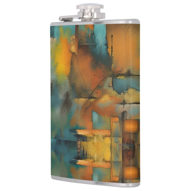 Cantil Cores de outono, pintura abstrata grunge geométric (Esquerda)