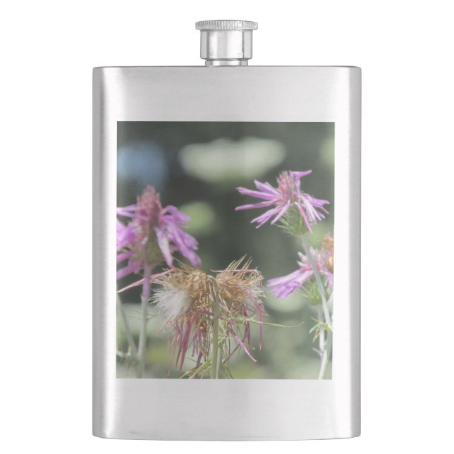 Cantil Corfu Lilac Wildflower Classic Hip Flask (Frente)
