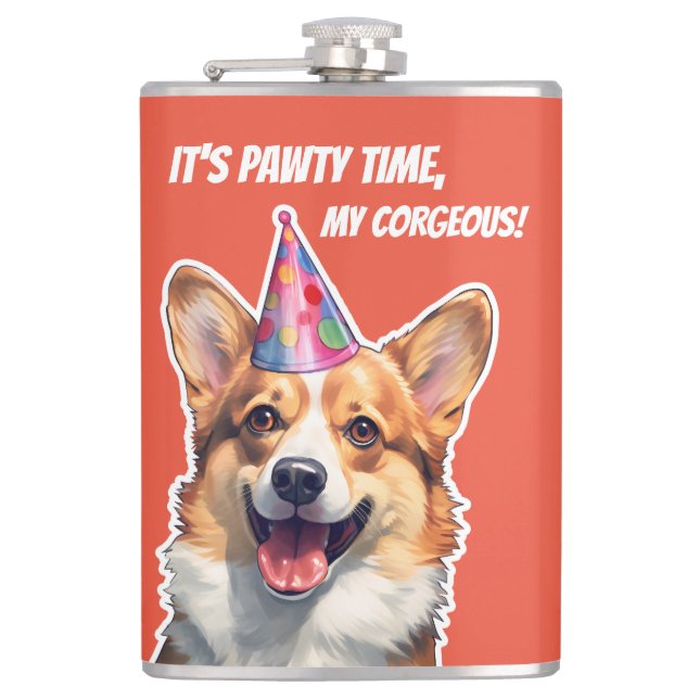 Cantil Corgi, é hora da Festa de aniversário. (Frente)