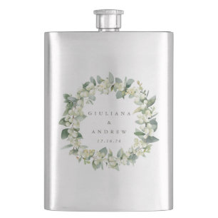 Cantil Coroa de Casamento Personalizada com Snowberry & E