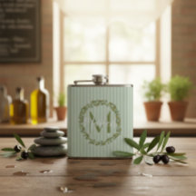 Coroa de Oliveira Personalizada com Monograma