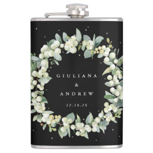 Cantil Coroa de Snowberry e Eucalipto Casamento Personali