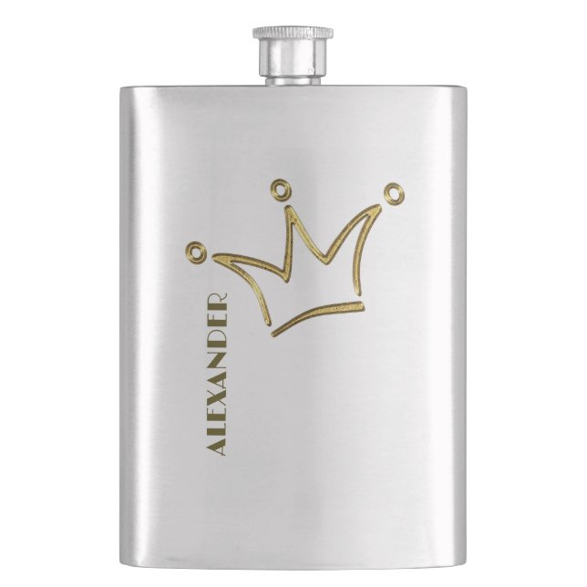 Cantil Coroa Dourada Engraçada - luxuosa real 1 (Frente)