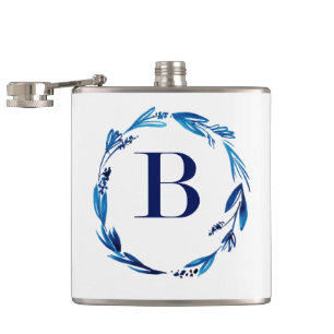 Cantil Coroa Floral Azul 'B'