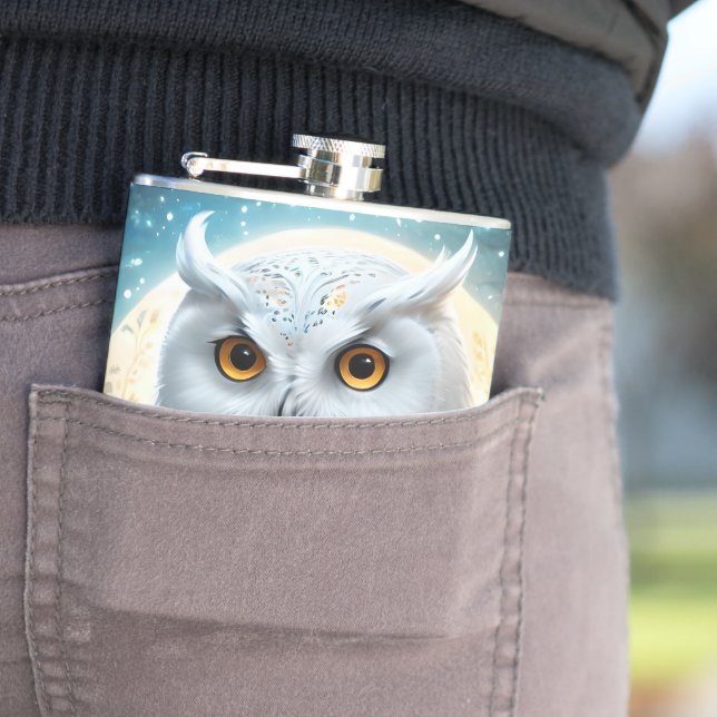 Cantil Coruja Neve E Lua Com Faísca, (In loco)