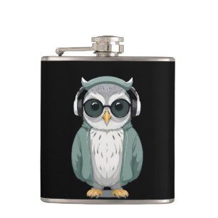 Cantil Coruja Vestindo Hoodie Engraçado Caráter Animal Le