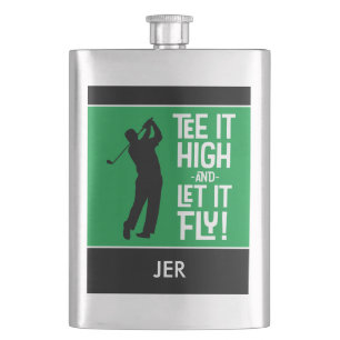 Cantil Cota de Golfista Masculino Monogramada Preta Verde