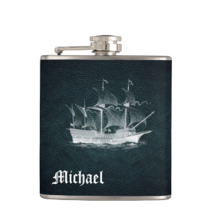 Cantil Couro antigo elegante personalizado