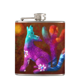 Cantil Coyote Abstrato Art Saguaro Cactus Desert Brown