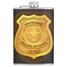 Crachá de NOME DO Policial Personalizado Xerife