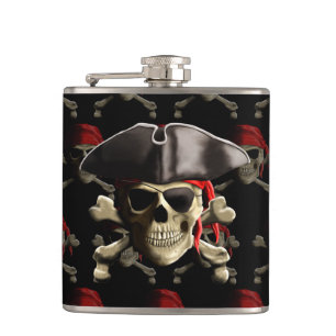 Cantil Crânio e chapéu do pirata
