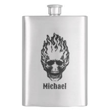Cránios Flamejantes Personalizados