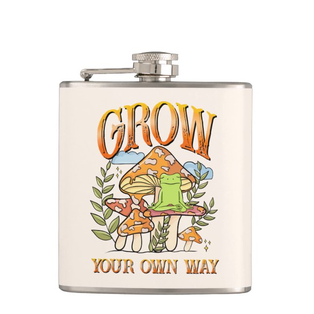 Cantil "Cresça do seu jeito" | Meditação de Sapo e Cogume (Frente)