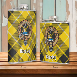 Cantil Crest do clã Barclay sobre Dress Tartan
