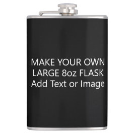 Cantil Crie seu próprio texto ou foto grande 8oz