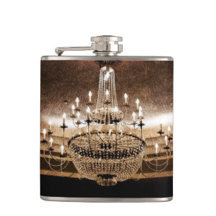 Cantil Crystal Chandelier Dazzle Glitz Glam Whiskey Flask