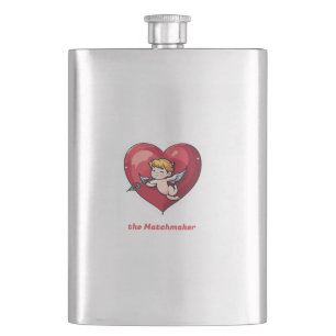 Cantil Cupido no Coração Vermelho