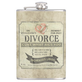 Cantil Cure What Ails You - Divorce Humor Flask