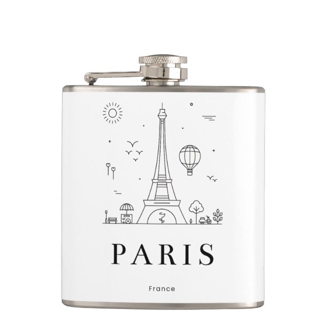 Cantil Custom Liquor Flask – Personalized Vinyl Flask for (Frente)