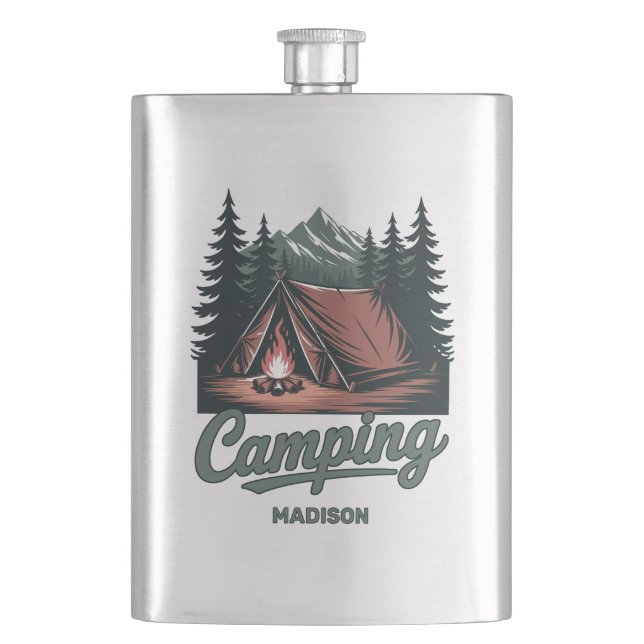 Cantil Custom Name Camping (Frente)