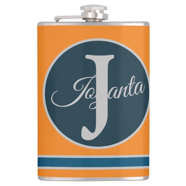 Cantil Custom  orange greay blue Monogram Elegant (Frente)