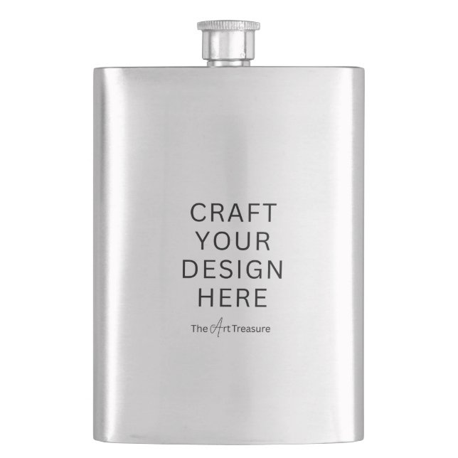 Cantil Custom Printed Classic Flask Upload Your Design (Frente)