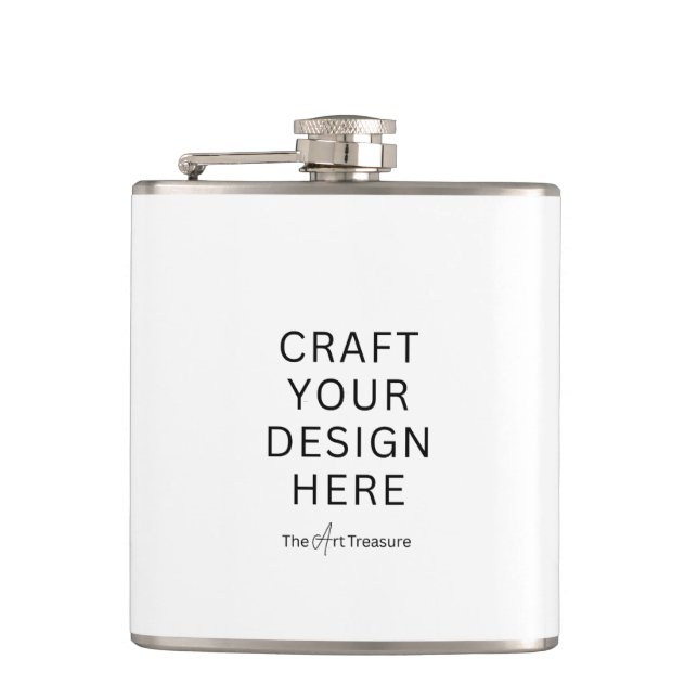 Cantil Custom Printed Flask  – Upload Your Own Design (Frente)