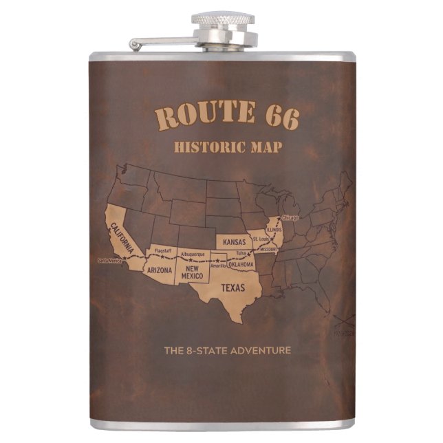Cantil Custom Route 66 Centennial Map Travel (Frente)