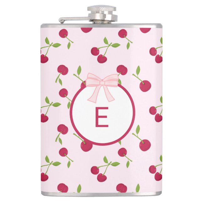 Cantil Cute Cherry Coquette Pink Custom Monogram (Frente)
