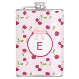 Cantil Cute Cherry Coquette Rosa Monograma Personalizado