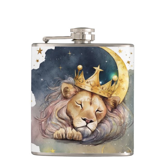 Cantil Cute  king Lion Sleeping On The Moon               (Frente)
