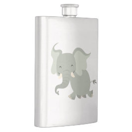 Cantil Cute Merry Cartoon Elefante Garrafa Clássica